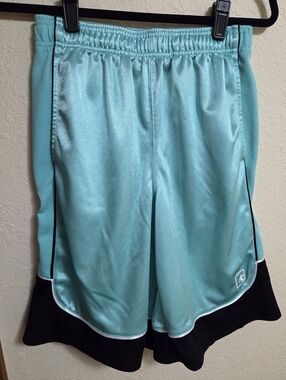 And1 Aqua and Black Athletic Shorts